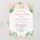 Search for peach engagement party invitations Vintage