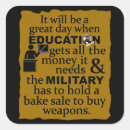 Search for military square stickers Political