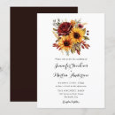 Search for fall sunflower wedding invitations Burgundy