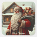 Search for merry christmas santa stickers Vintage