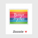 Search for togetherness bumper stickers Pride