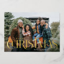 Search for fancy christmas cards Gold foil
