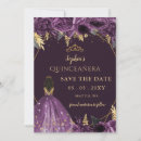 Search for gold floral save the dates Quinceanera