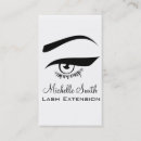 Search for long lash extension business cards Mascara