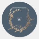 Search for blue monogram stickers Vintage