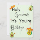 Search for avocado birthday invitations Green