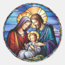 Search for jesus christ stained glass stickers Nativity