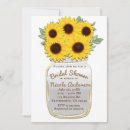 Search for sunflower mason jar invitations Country