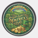 Search for leprechaun stickers Happy
