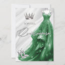 Search for emerald green quince invitations Tiara