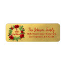 Search for wreaths return address labels Xmas