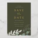 Search for foil save the dates Green