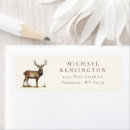 Search for deer hunting return address labels Rustic
