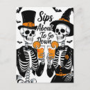 Search for skeleton couple postcards Halloween