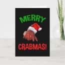 Search for crab christmas cards Funny
