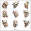Search for sloth cartoon stickers Chibi