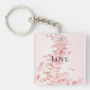 Search for romantic pink key rings Flowers