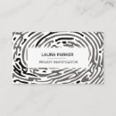 Search for private security business cards Detective
