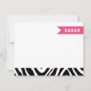 Search for monogram zebra pattern cards invites Stripes
