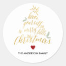 Search for merry little christmas stickers White