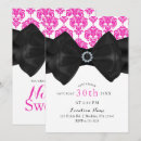 Search for black white damask invitations Vintage