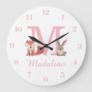 Search for woodland animals clocks Bunny rabbit