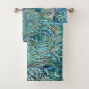 Search for blue seashells bath towels Tropical