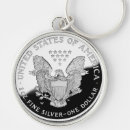 Search for silver coins key rings Eagle
