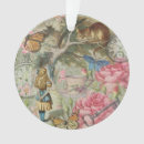 Search for vintage cat christmas tree decorations Alice in wonderland