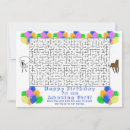 Search for maze birthday invitations For kids