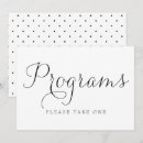 Search for elegant programs wedding invitations Black and white