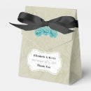 Search for teal blue wedding favour boxes Floral
