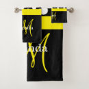 Search for yellow and black bath towels Elegant