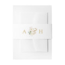 Search for floral wedding invitation belly bands Calligraphy