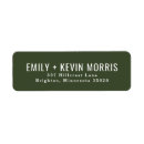 Search for moss return address labels Minimalist