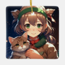 Search for anime christmas tree decorations Kitten