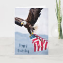 Search for bald eagle birthday cards Flag