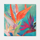 Search for tropical flowers magnets Bird of paradise