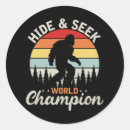 Search for hide and seek stickers Bigfoot