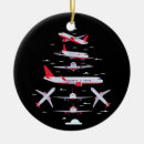 Search for aeroplane christmas tree decorations Xmas