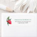 Search for tropical flower return address labels Stylish
