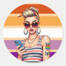 Search for lesbian stickers Rainbow flag