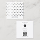 Search for diamond shaped business cards Silver