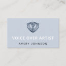 Search for voice over business cards Microphone