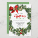 Search for wreath christmas invitations Modern minimalist