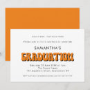 Search for typography graduation invitations Black