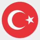 Search for flag of turkey stickers Red