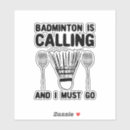 Search for badminton game stickers Shuttlecock