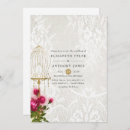 Search for birdcage wedding invitations Vintage