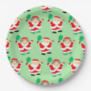 Search for pickleball paper plates Santa claus